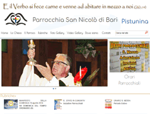 Tablet Screenshot of parrocchiasannicolapistunina.it